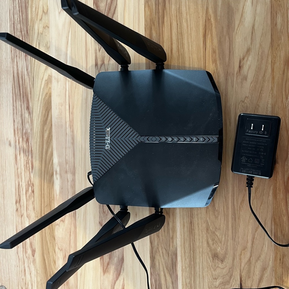D link router.  Info in pic for details